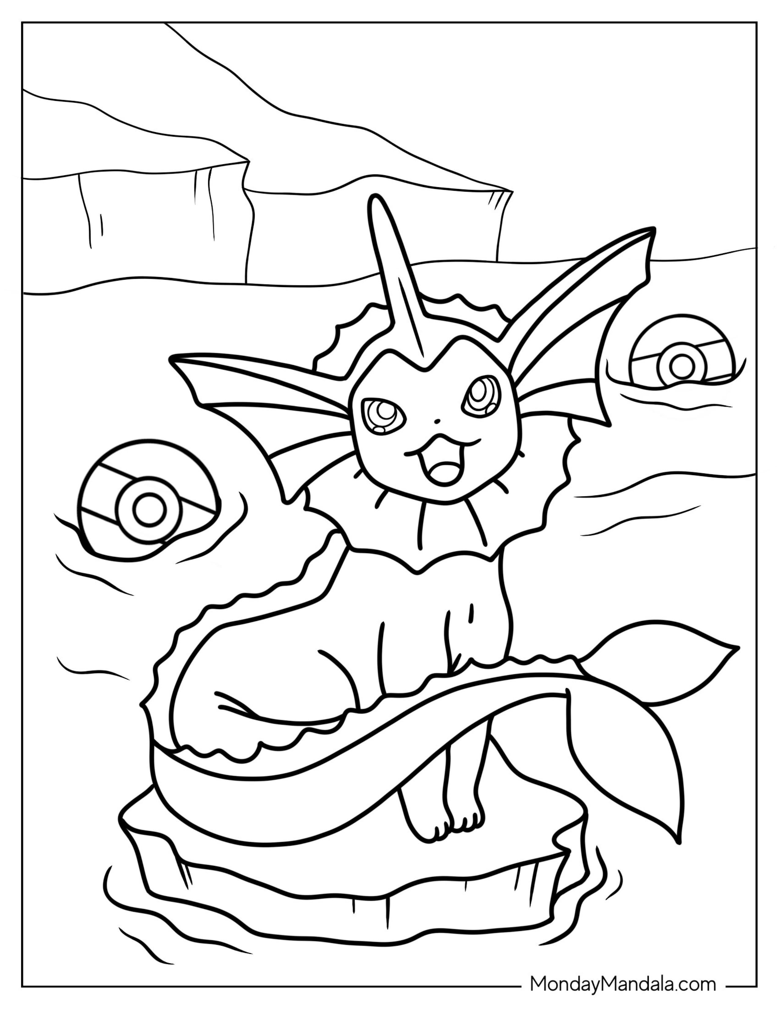 Vaporeon In the Ocean